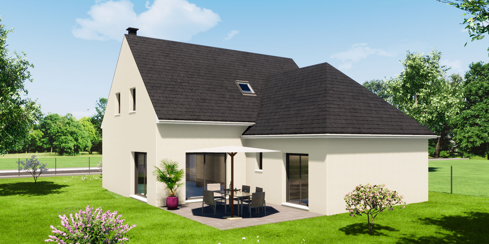 construction-a-allonnes-facade-arriere Faire construire a roeze sur sarthe